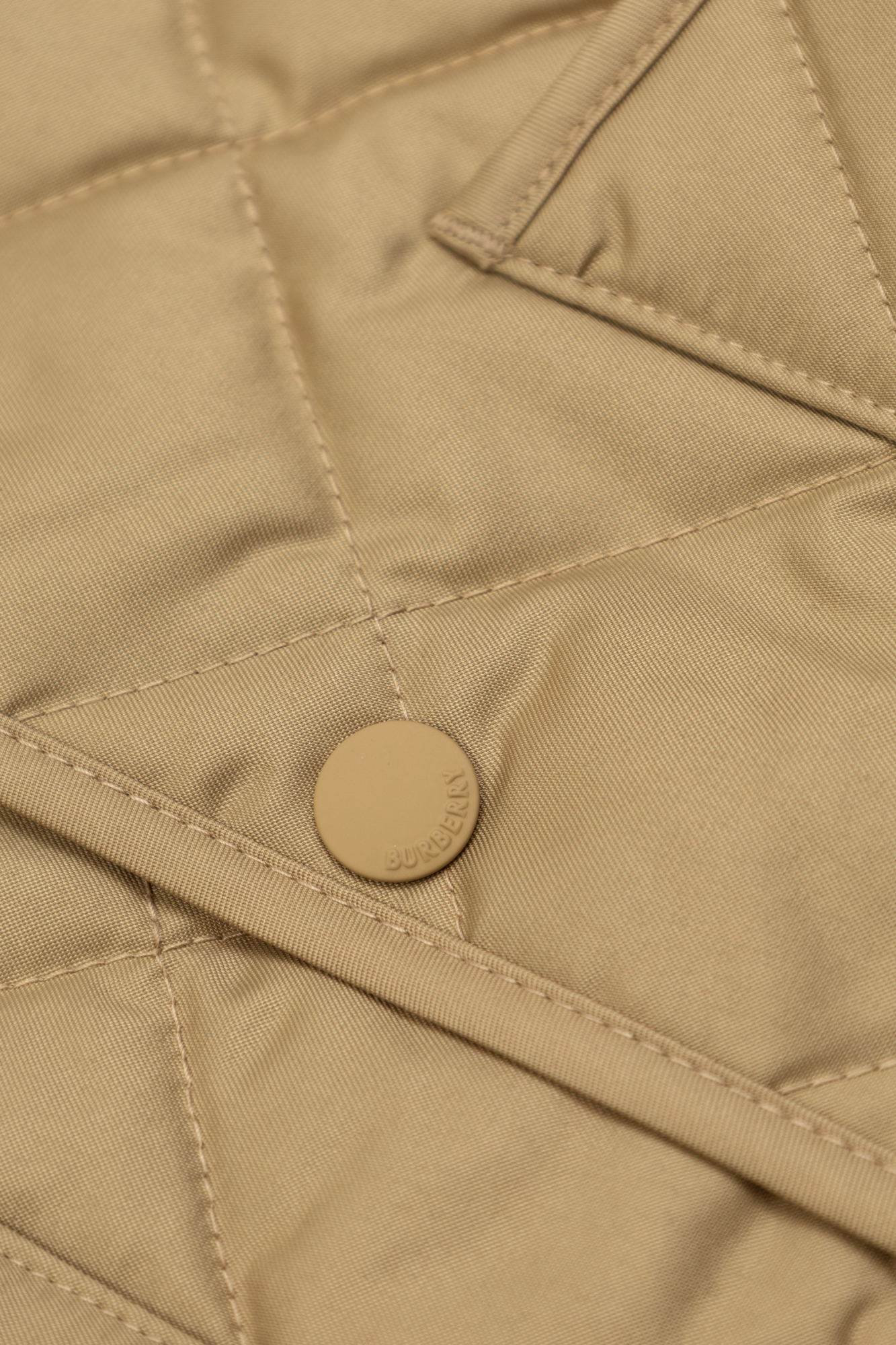 Beige Quilted jacket Burberry Kids - Vitkac AS